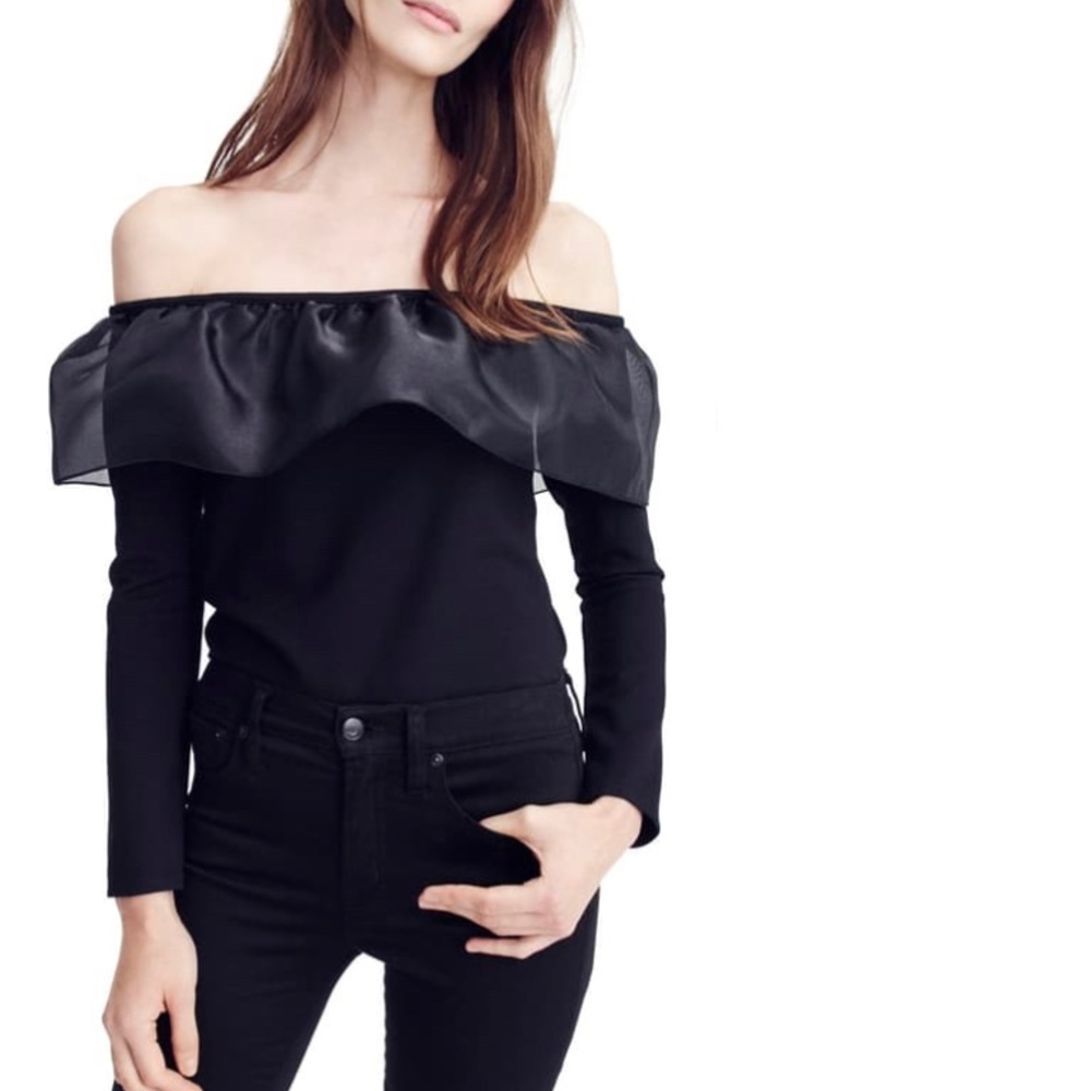 🔥 J. Crew Organza Ruffle Top
